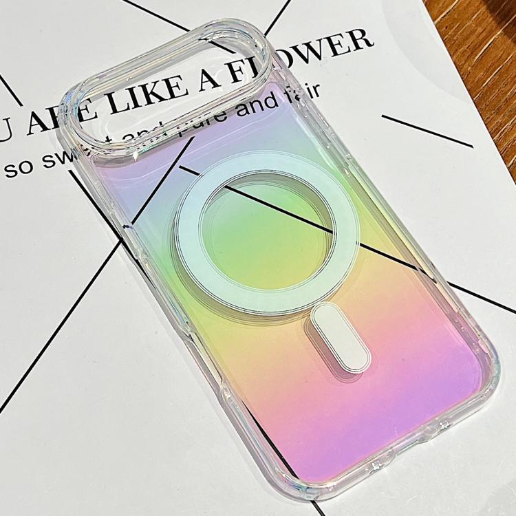 Caja del teléfono de cobertura total con airbag MagSafe de color degradado, For iPhone 18 Pro, For iPhone 18 Pro Max, For iPhone 16e / 17e, For iPhone 17 Pro Max, For iPhone 17 Pro, For iPhone 17, For iPhone Air, For iPhone 16 Pro Max, For iPhone 16 Pr...