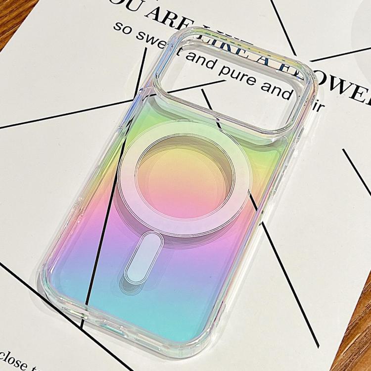 Caja del teléfono de cobertura total con airbag MagSafe de color degradado, For iPhone 18 Pro, For iPhone 18 Pro Max, For iPhone 16e / 17e, For iPhone 17 Pro Max, For iPhone 17 Pro, For iPhone 17, For iPhone Air, For iPhone 16 Pro Max, For iPhone 16 Pr...