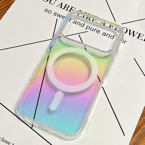 Caja del teléfono de cobertura total con airbag MagSafe de color degradado, For iPhone 18 Pro, For iPhone 18 Pro Max, For iPhone 16e / 17e, For iPhone 17 Pro Max, For iPhone 17 Pro, For iPhone 17, For iPhone Air, For iPhone 16 Pro Max, For iPhone 16 Pr...