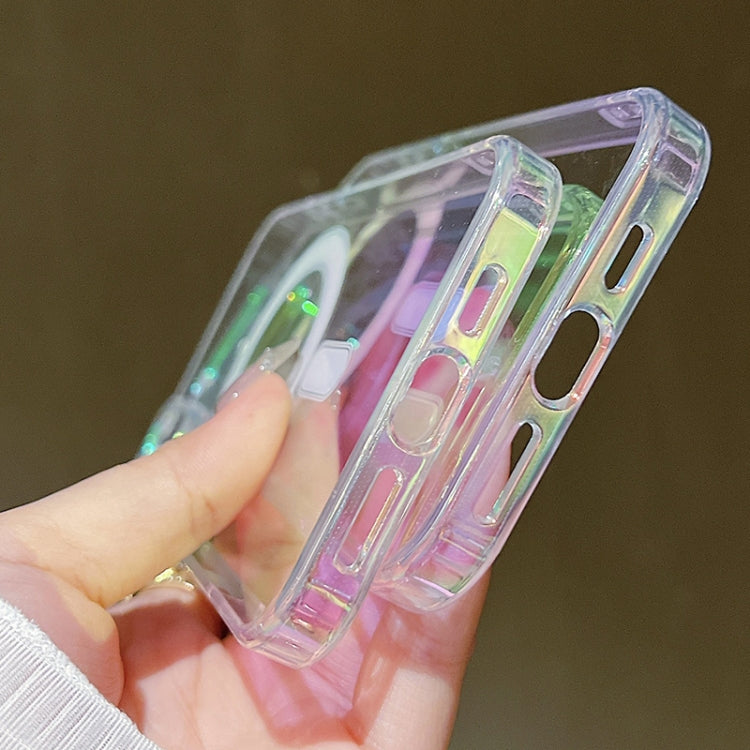 Caja del teléfono de cobertura total con airbag MagSafe de color degradado, For iPhone 18 Pro, For iPhone 18 Pro Max, For iPhone 16e / 17e, For iPhone 17 Pro Max, For iPhone 17 Pro, For iPhone 17, For iPhone Air, For iPhone 16 Pro Max, For iPhone 16 Pr...