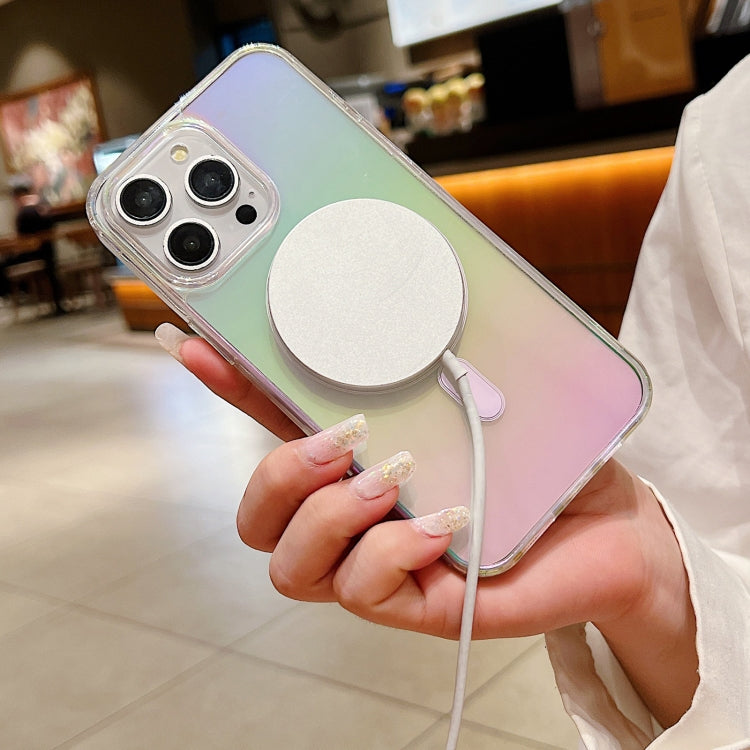 Caja del teléfono de cobertura total con airbag MagSafe de color degradado, For iPhone 18 Pro, For iPhone 18 Pro Max, For iPhone 16e / 17e, For iPhone 17 Pro Max, For iPhone 17 Pro, For iPhone 17, For iPhone Air, For iPhone 16 Pro Max, For iPhone 16 Pr...