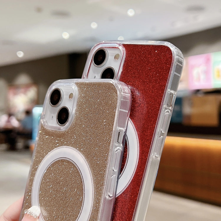 Funda para teléfono MagSafe con purpurina acrílica transparente, For iPhone XS Max, For iPhone 8 Plus / 7 Plus