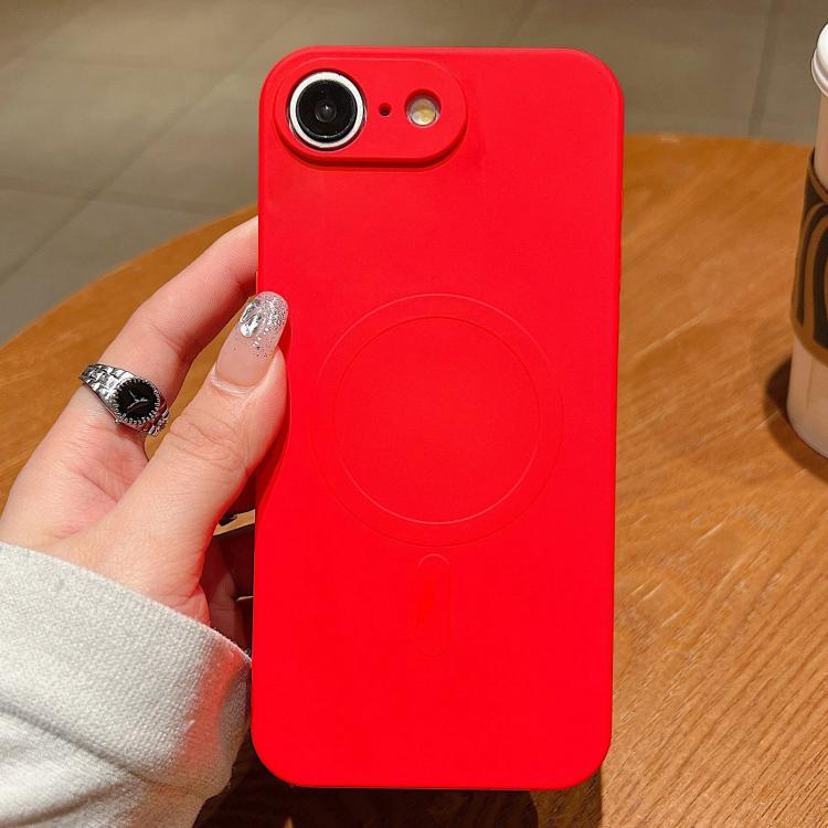 Funda magnética para teléfono MagSafe de silicona líquida de color sólido, For iPhone 17e / 16e, For iPhone 17 Pro Max, For iPhone 17 Pro