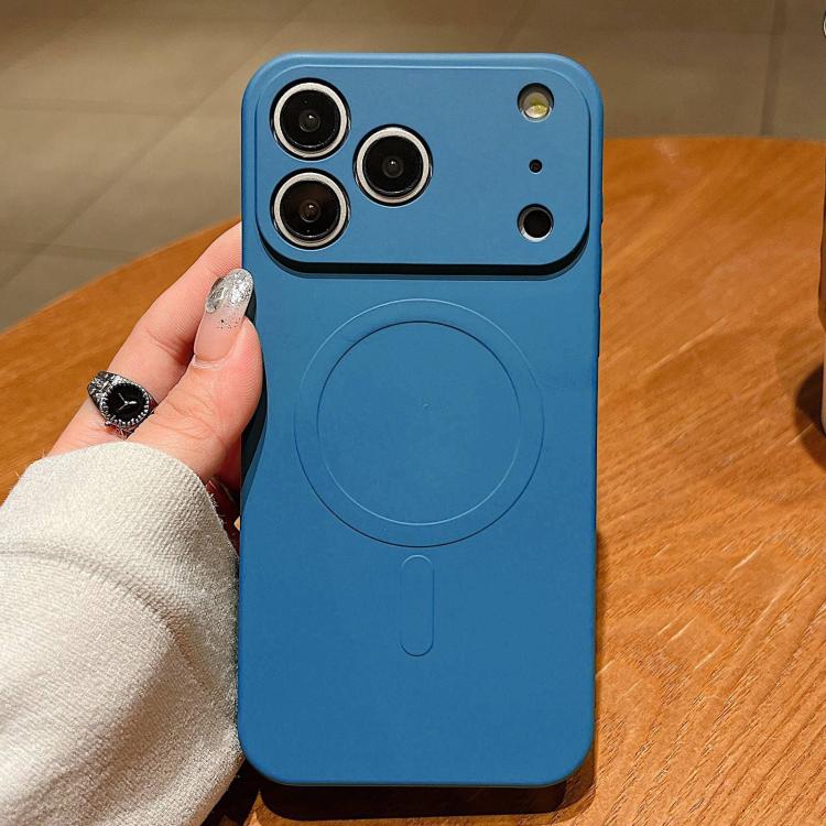 Funda magnética para teléfono MagSafe de silicona líquida de color sólido, For iPhone 17e / 16e, For iPhone 17 Pro Max, For iPhone 17 Pro