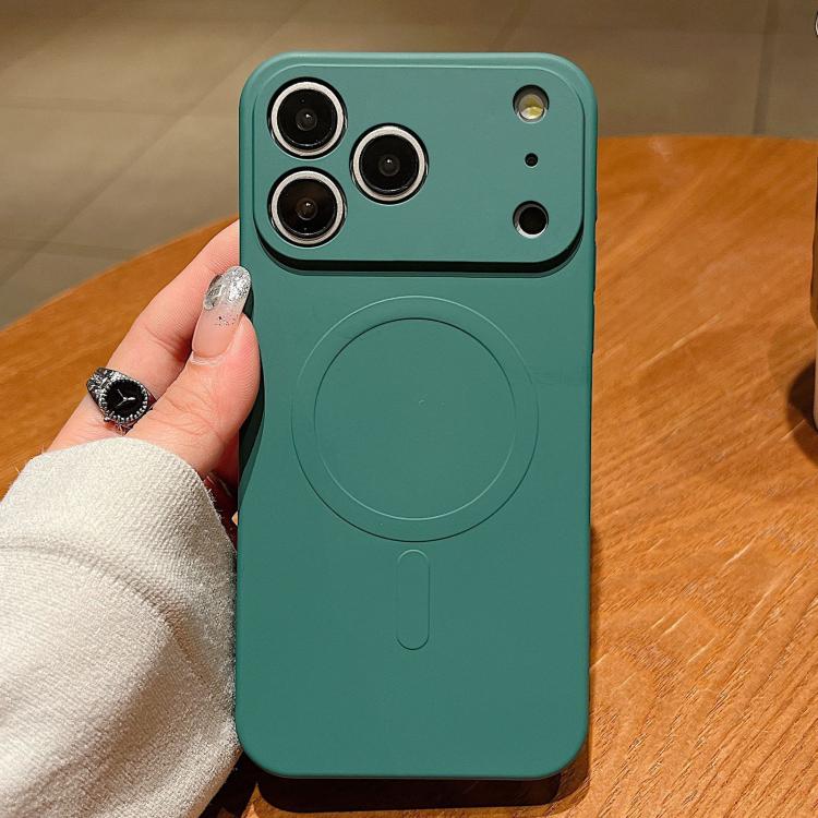 Funda magnética para teléfono MagSafe de silicona líquida de color sólido, For iPhone 17e / 16e, For iPhone 17 Pro Max, For iPhone 17 Pro
