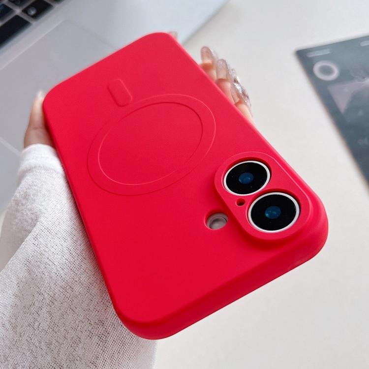 Funda magnética para teléfono MagSafe de silicona líquida de color sólido, For iPhone 17, For iPhone Air, For iPhone 16 Pro Max