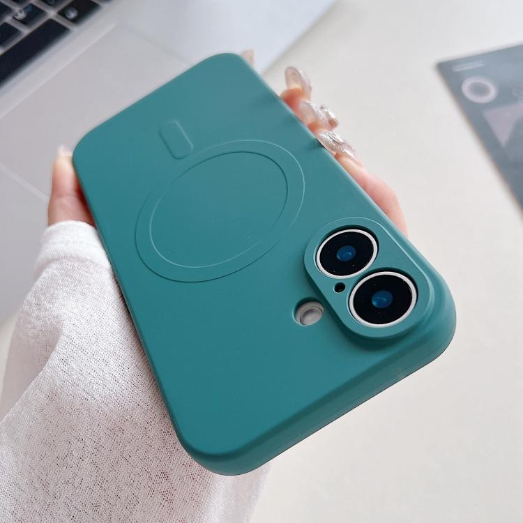 Funda magnética para teléfono MagSafe de silicona líquida de color sólido, For iPhone 17, For iPhone Air, For iPhone 16 Pro Max