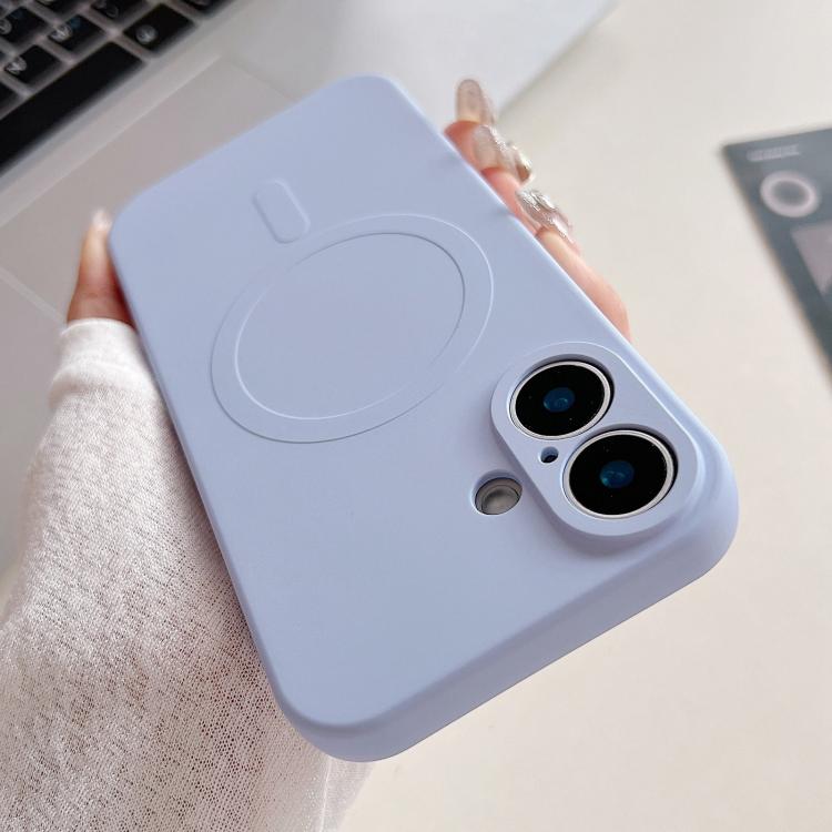 Funda magnética para teléfono MagSafe de silicona líquida de color sólido, For iPhone 17, For iPhone Air, For iPhone 16 Pro Max