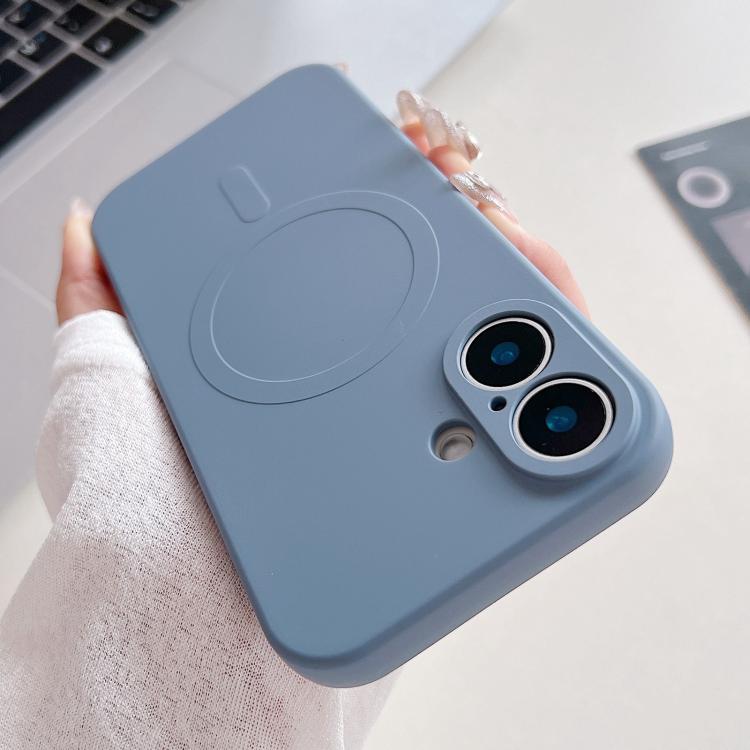 Funda magnética para teléfono MagSafe de silicona líquida de color sólido, For iPhone 17, For iPhone Air, For iPhone 16 Pro Max