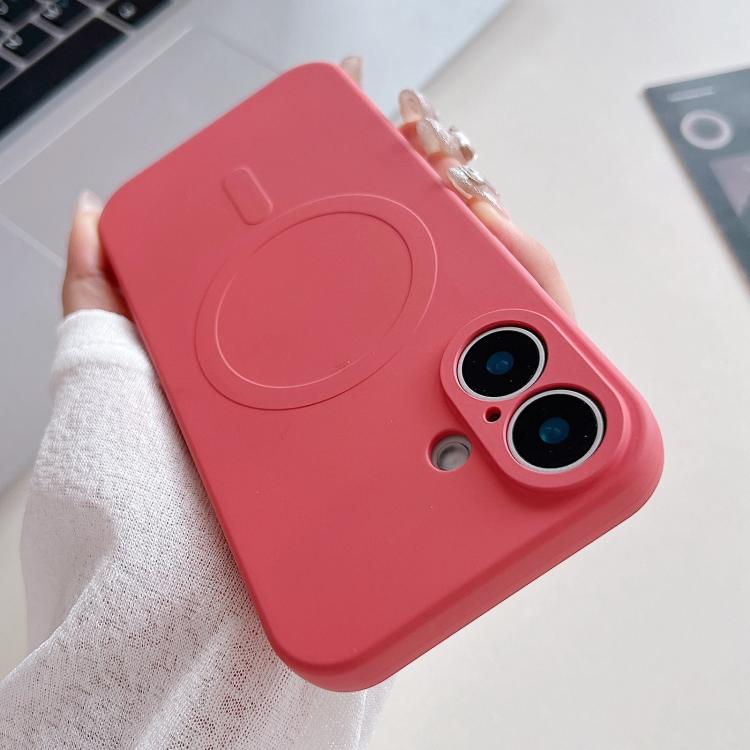 Funda magnética para teléfono MagSafe de silicona líquida de color sólido, For iPhone 17, For iPhone Air, For iPhone 16 Pro Max