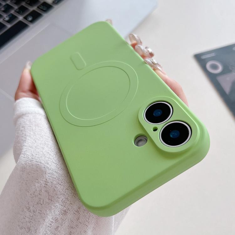 Funda magnética para teléfono MagSafe de silicona líquida de color sólido, For iPhone 17, For iPhone Air, For iPhone 16 Pro Max