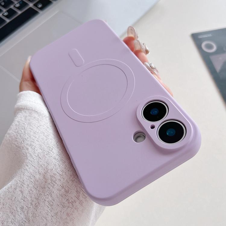 Funda magnética para teléfono MagSafe de silicona líquida de color sólido, For iPhone 17, For iPhone Air, For iPhone 16 Pro Max