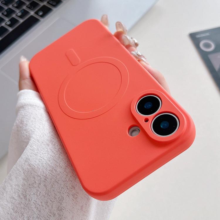 Funda magnética para teléfono MagSafe de silicona líquida de color sólido, For iPhone 17, For iPhone Air, For iPhone 16 Pro Max