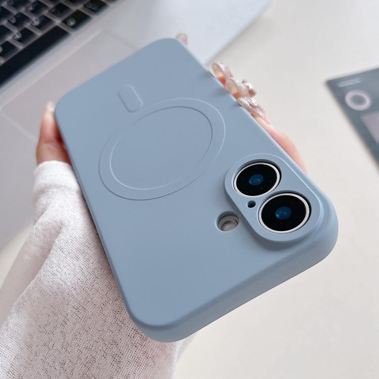 Funda magnética para teléfono MagSafe de silicona líquida de color sólido, For iPhone 17, For iPhone Air, For iPhone 16 Pro Max