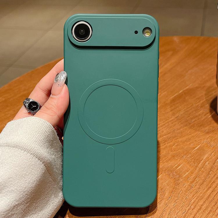 Funda magnética para teléfono MagSafe de silicona líquida de color sólido, For iPhone 17, For iPhone Air, For iPhone 16 Pro Max
