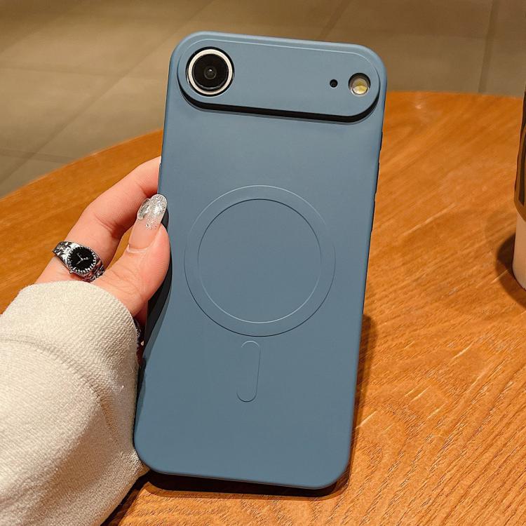 Funda magnética para teléfono MagSafe de silicona líquida de color sólido, For iPhone 17, For iPhone Air, For iPhone 16 Pro Max