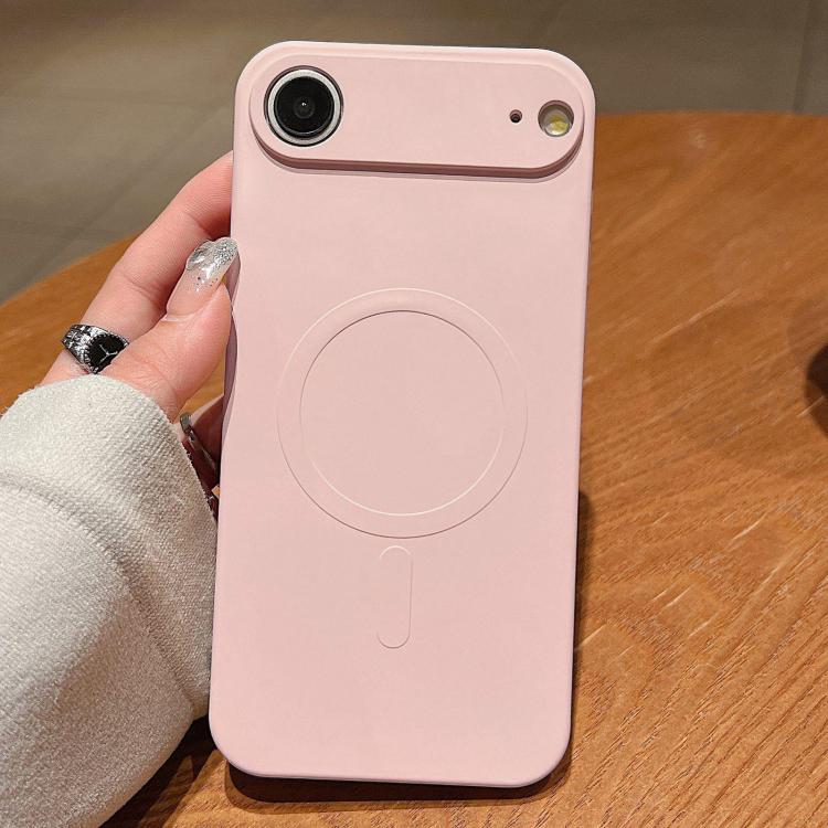 Funda magnética para teléfono MagSafe de silicona líquida de color sólido, For iPhone 17, For iPhone Air, For iPhone 16 Pro Max