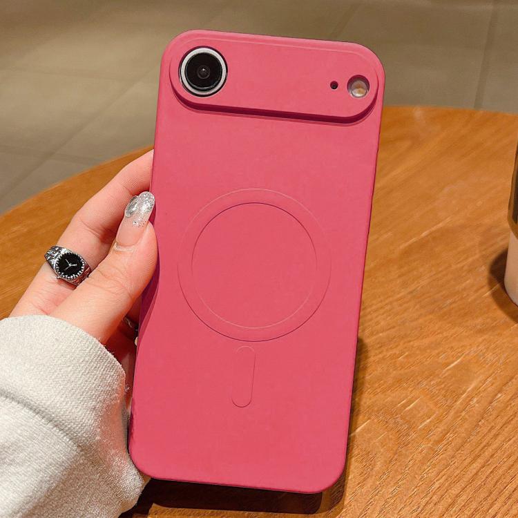 Funda magnética para teléfono MagSafe de silicona líquida de color sólido, For iPhone 17, For iPhone Air, For iPhone 16 Pro Max