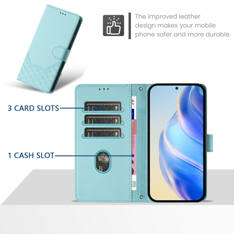 Funda para teléfono de cuero RFID con relieve en forma de panal, For iPhone 11 Pro Max, For iPhone 11, For iPhone 11 Pro, For iPhone X / XS, For iPhone XR, For iPhone XS Max, For iPhone 8 Plus / 7 Plus