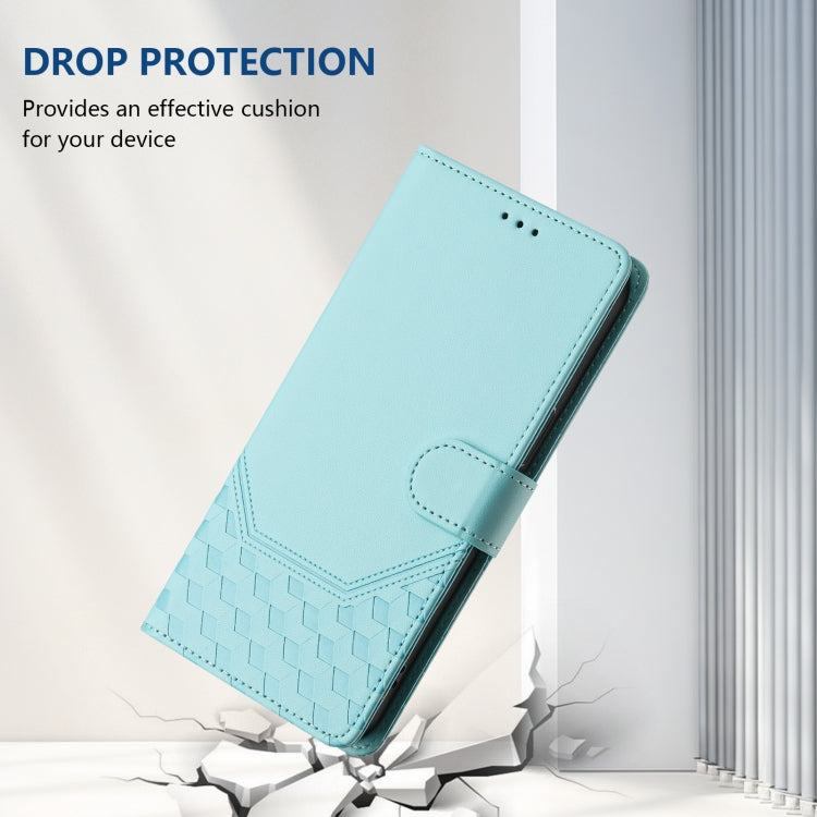 Funda para teléfono de cuero RFID con relieve en forma de panal, For iPhone 11 Pro Max, For iPhone 11, For iPhone 11 Pro, For iPhone X / XS, For iPhone XR, For iPhone XS Max, For iPhone 8 Plus / 7 Plus