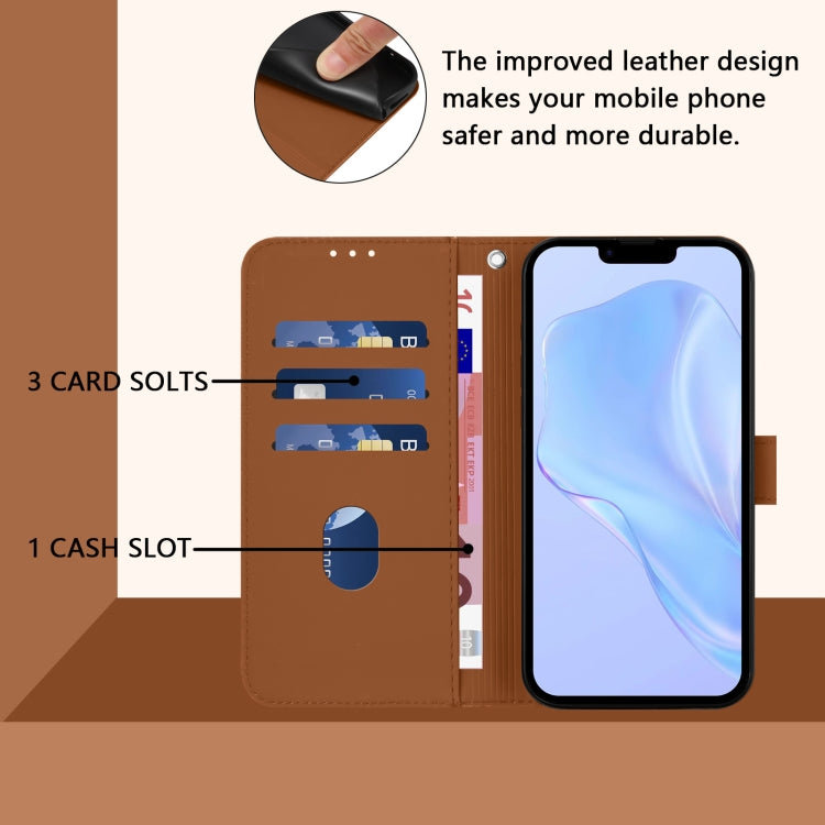 Funda para teléfono de piel de color liso con cordón y tacto agradable al tacto, For iPhone 16, For iPhone 15 Pro Max