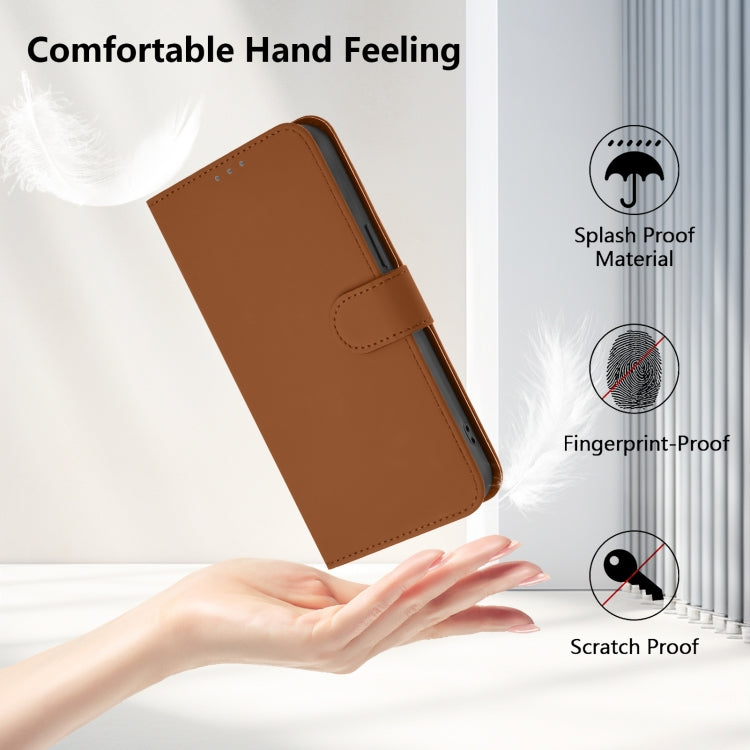 Funda para teléfono de piel de color liso con cordón y tacto agradable al tacto, For iPhone 16, For iPhone 15 Pro Max