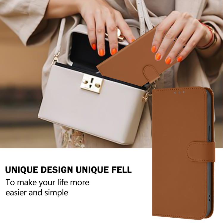 Funda para teléfono de piel de color liso con cordón y tacto agradable al tacto, For iPhone Air, For iPhone 16 Pro Max