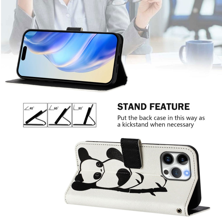 Funda de cuero para teléfono con patrón de dibujo artístico en color, For iPhone 16 Pro, For iPhone 16 Plus