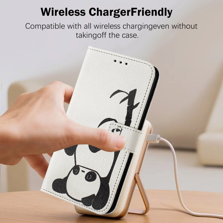 Funda de cuero para teléfono con patrón de dibujo artístico en color, For iPhone 16 Pro, For iPhone 16 Plus