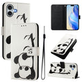 Funda de cuero para teléfono con patrón de dibujo artístico en color, For iPhone 16, For iPhone 15 Pro Max