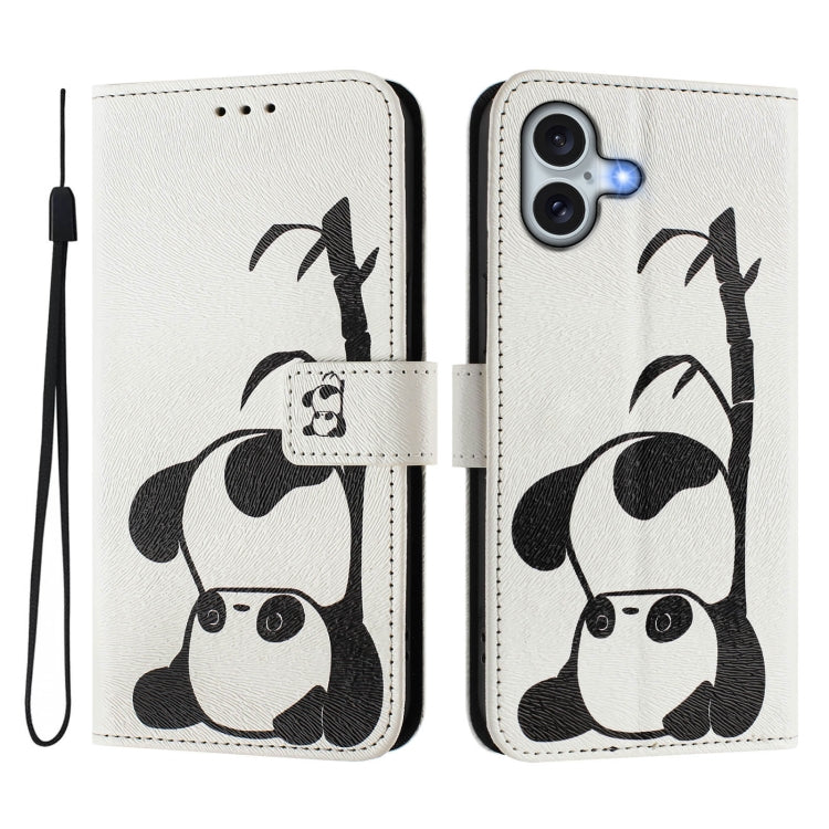 Funda de cuero para teléfono con patrón de dibujo artístico en color, For iPhone 16, For iPhone 15 Pro Max