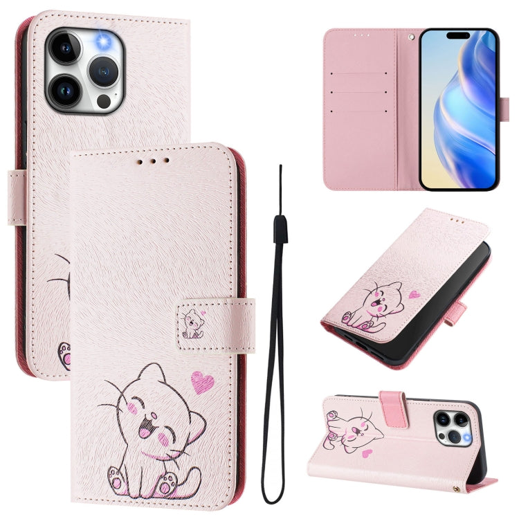Funda de cuero para teléfono con patrón de dibujo artístico en color, For iPhone 16, For iPhone 15 Pro Max