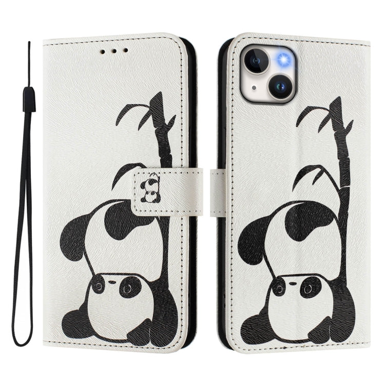 Funda de cuero para teléfono con patrón de dibujo artístico en color, For iPhone 15, For iPhone 14 Plus