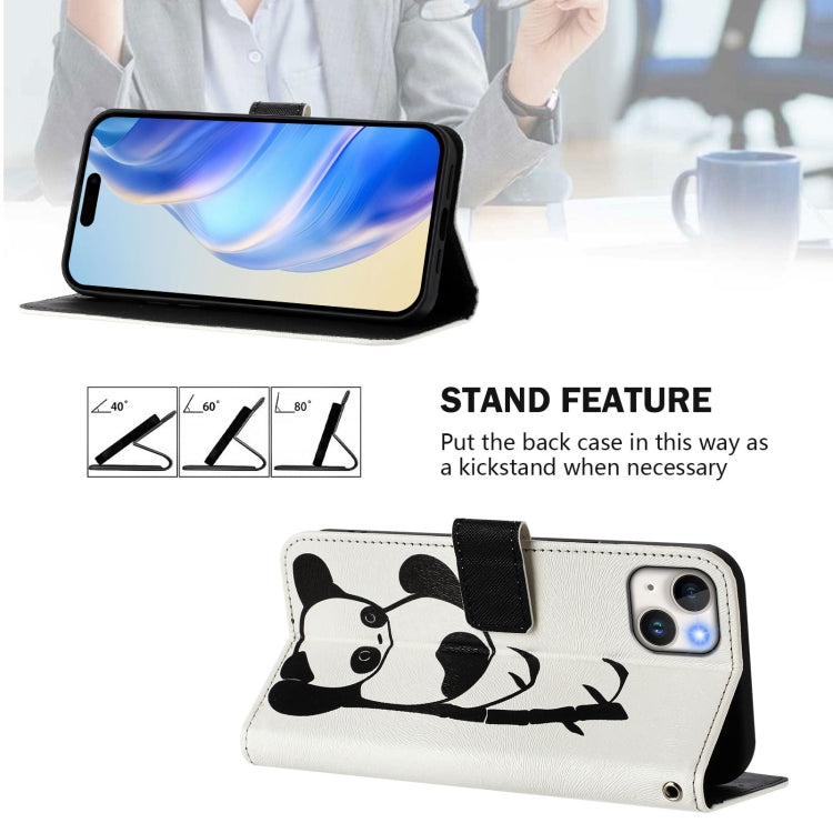 Funda de cuero para teléfono con patrón de dibujo artístico en color, For iPhone 15, For iPhone 14 Plus