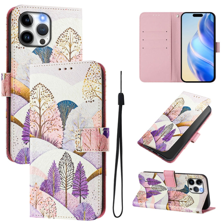 Funda de cuero para teléfono con patrón de dibujo artístico en color, For iPhone 13 Pro
