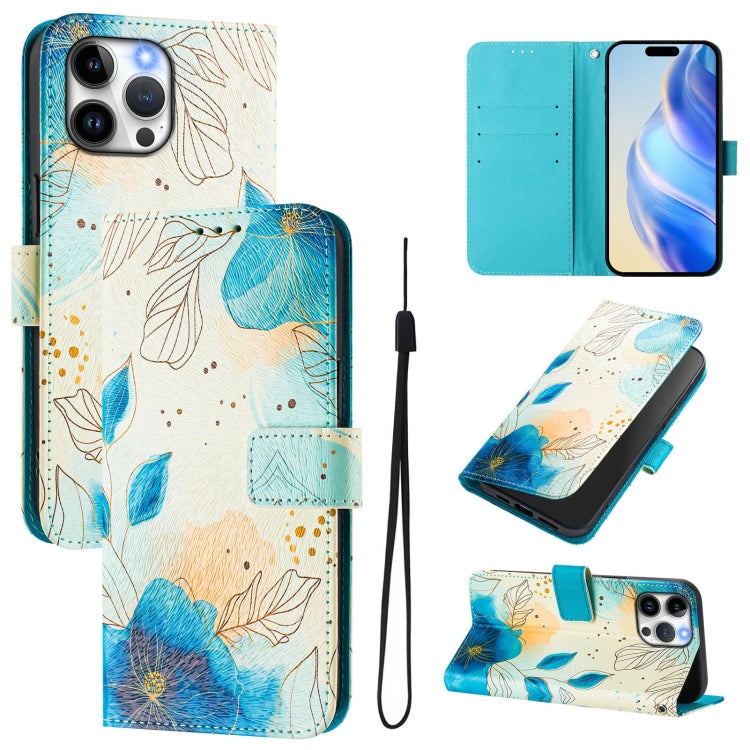 Funda de cuero para teléfono con patrón de dibujo artístico en color, For iPhone 13 Pro