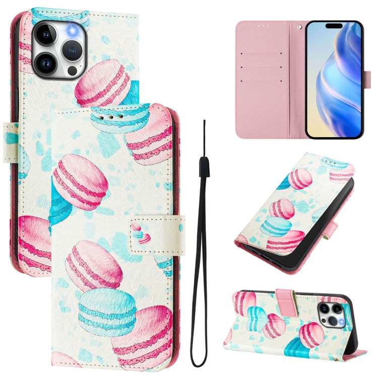 Funda de cuero para teléfono con patrón de dibujo artístico en color, For iPhone 13 Pro