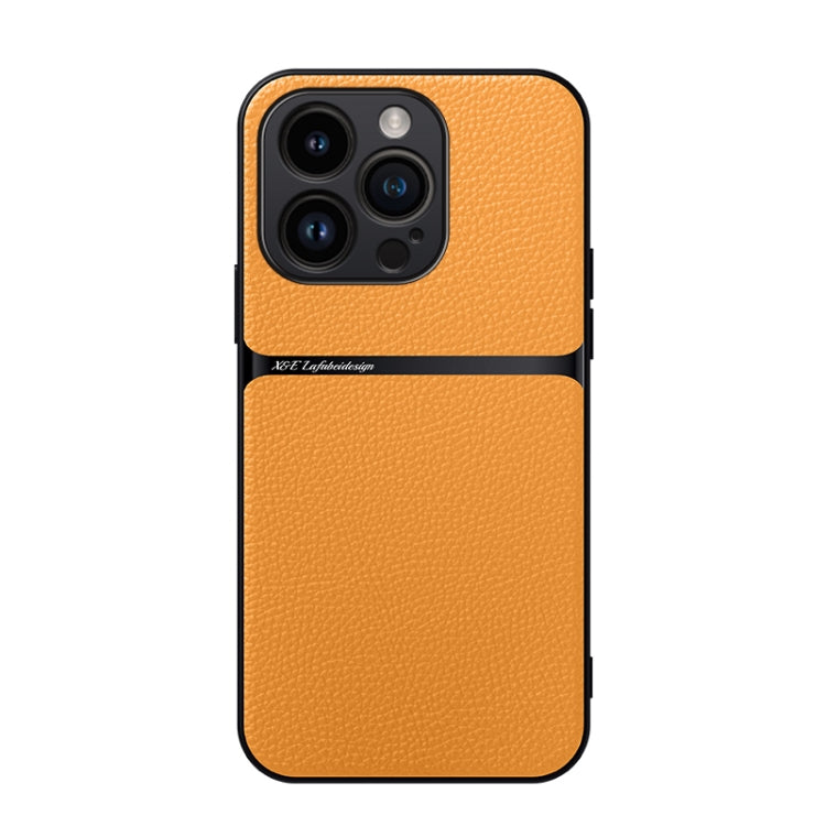 Funda para teléfono de piel de lichi con cobertura total magnética y resistente a los golpes, For iPhone 16 Pro, For iPhone 16 Plus, For iPhone 16, For iPhone 15 Pro Max, For iPhone 15 Pro, For iPhone 15 Plus, For iPhone 15, For iPhone 14 Plus