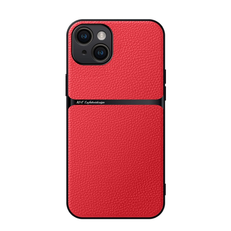Funda para teléfono de piel de lichi con cobertura total magnética y resistente a los golpes, For iPhone 16 Pro, For iPhone 16 Plus, For iPhone 16, For iPhone 15 Pro Max, For iPhone 15 Pro, For iPhone 15 Plus, For iPhone 15, For iPhone 14 Plus