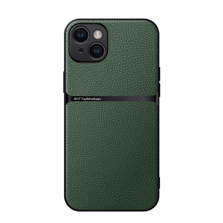 Funda para teléfono de piel de lichi con cobertura total magnética y resistente a los golpes, For iPhone 16 Pro, For iPhone 16 Plus, For iPhone 16, For iPhone 15 Pro Max, For iPhone 15 Pro, For iPhone 15 Plus, For iPhone 15, For iPhone 14 Plus