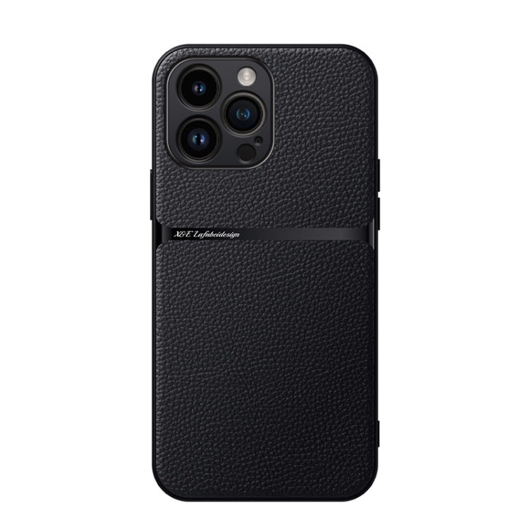 Funda para teléfono de piel de lichi con cobertura total magnética y resistente a los golpes, For iPhone 14 Pro Max, For iPhone 13 Pro Max, For iPhone 13 Pro, For iPhone 13, For iPhone 12, For iPhone 12 Pro Max, For iPhone 12 Pro, For iPhone 11 Pro Max