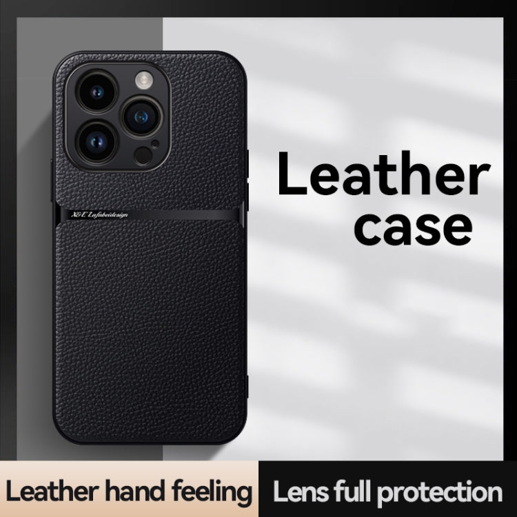 Funda para teléfono de piel de lichi con cobertura total magnética y resistente a los golpes, For iPhone 14 Pro Max, For iPhone 13 Pro Max, For iPhone 13 Pro, For iPhone 13, For iPhone 12, For iPhone 12 Pro Max, For iPhone 12 Pro, For iPhone 11 Pro Max