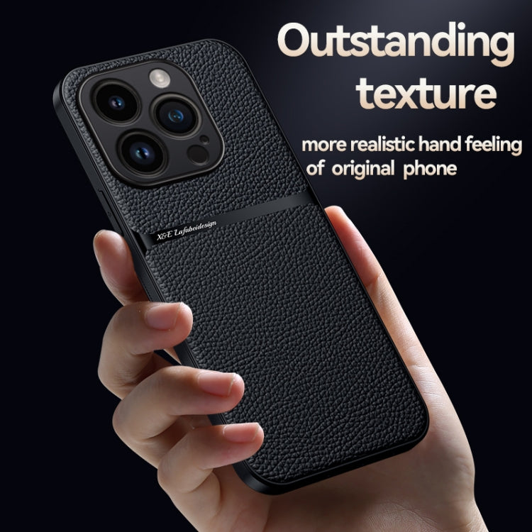 Funda para teléfono de piel de lichi con cobertura total magnética y resistente a los golpes, For iPhone 14 Pro Max, For iPhone 13 Pro Max, For iPhone 13 Pro, For iPhone 13, For iPhone 12, For iPhone 12 Pro Max, For iPhone 12 Pro, For iPhone 11 Pro Max