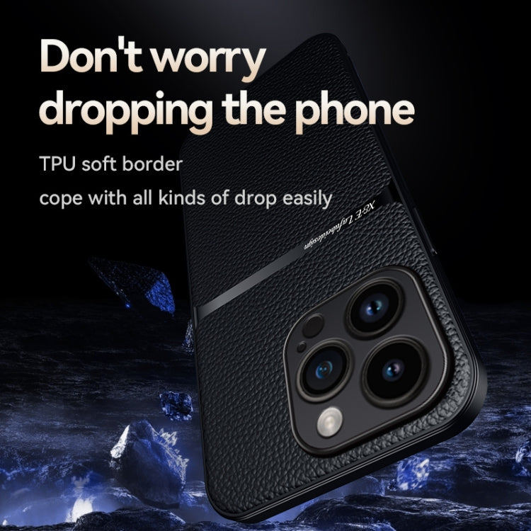 Funda para teléfono de piel de lichi con cobertura total magnética y resistente a los golpes, For iPhone 14 Pro Max, For iPhone 13 Pro Max, For iPhone 13 Pro, For iPhone 13, For iPhone 12, For iPhone 12 Pro Max, For iPhone 12 Pro, For iPhone 11 Pro Max