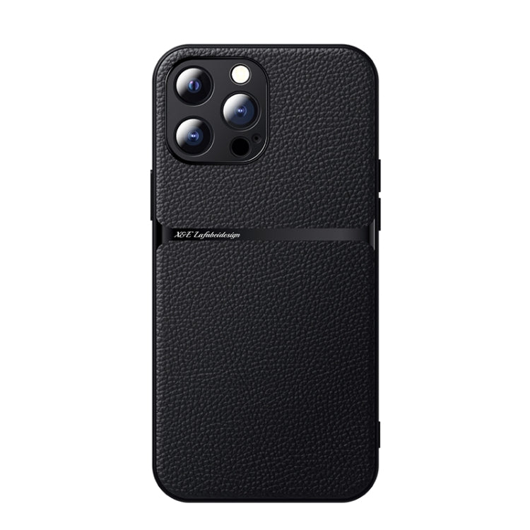 Funda para teléfono de piel de lichi con cobertura total magnética y resistente a los golpes, For iPhone 14, For iPhone 14 Pro, For iPhone 14 Pro Max, For iPhone 13 Pro Max, For iPhone 13 Pro, For iPhone 13, For iPhone 12, For iPhone 12 Pro Max