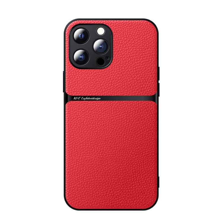 Funda para teléfono de piel de lichi con cobertura total magnética y resistente a los golpes, For iPhone 14, For iPhone 14 Pro, For iPhone 14 Pro Max, For iPhone 13 Pro Max, For iPhone 13 Pro, For iPhone 13, For iPhone 12, For iPhone 12 Pro Max