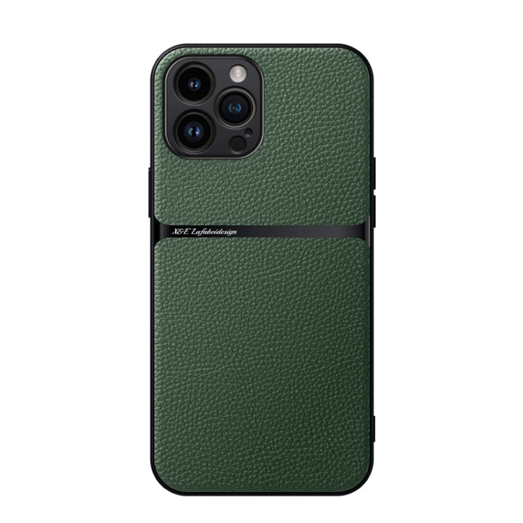 Funda para teléfono de piel de lichi con cobertura total magnética y resistente a los golpes, For iPhone 14, For iPhone 14 Pro, For iPhone 14 Pro Max, For iPhone 13 Pro Max, For iPhone 13 Pro, For iPhone 13, For iPhone 12, For iPhone 12 Pro Max