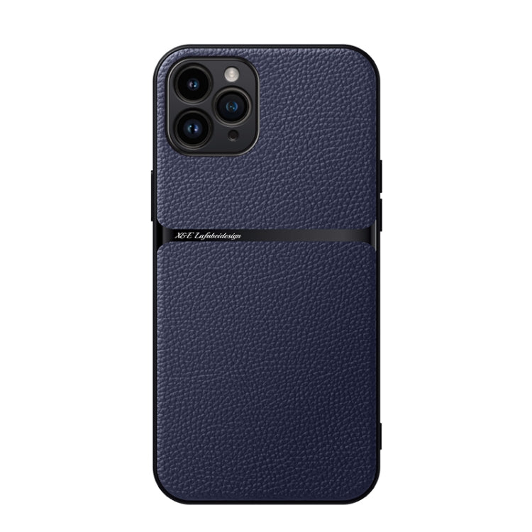 Funda para teléfono de piel de lichi con cobertura total magnética y resistente a los golpes, For iPhone 11, For iPhone 11 Pro, For iPhone X / XS, For iPhone XR, For iPhone XS Max