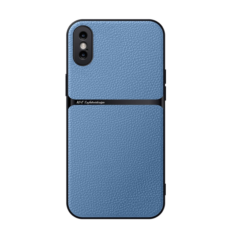 Funda para teléfono de piel de lichi con cobertura total magnética y resistente a los golpes, For iPhone 11, For iPhone 11 Pro, For iPhone X / XS, For iPhone XR, For iPhone XS Max