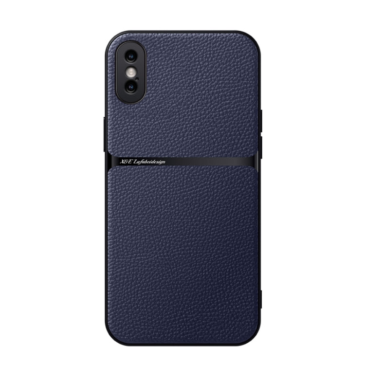 Funda para teléfono de piel de lichi con cobertura total magnética y resistente a los golpes, For iPhone 11, For iPhone 11 Pro, For iPhone X / XS, For iPhone XR, For iPhone XS Max